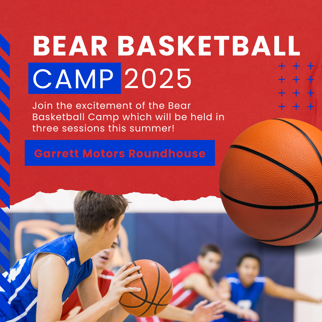  Flyer for 2025 Bear Basketball Camp